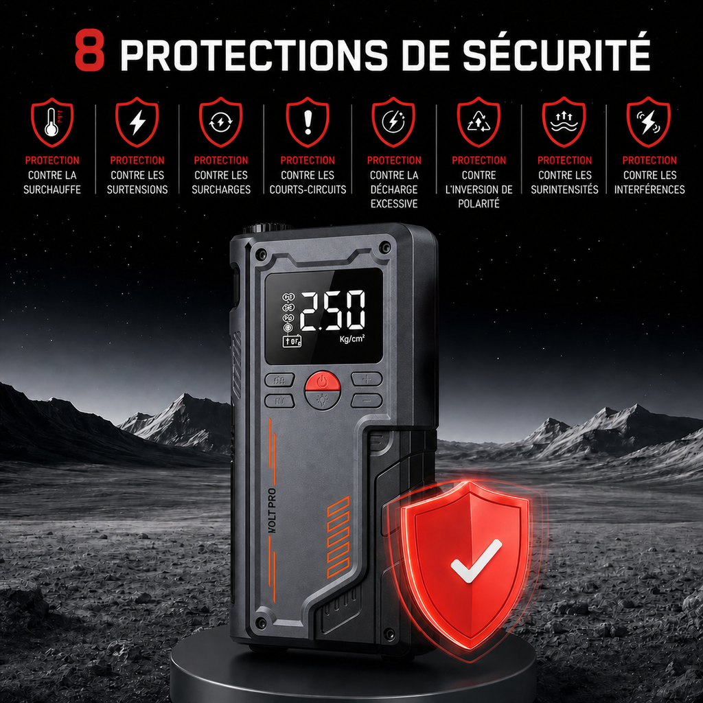 Volt-X1  Pro - Booster de démarrage multifonction